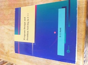 program design and problem solving in c++ 1st edition d s malik 0072364920, 978-0072364927