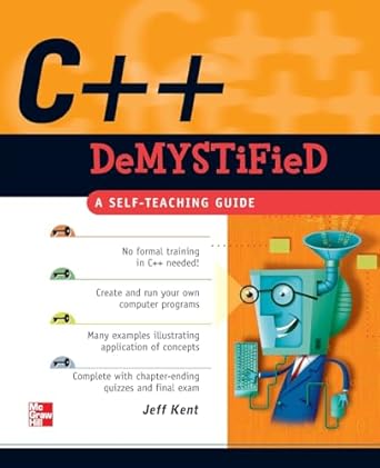 c++ demystified 1st edition jeff kent 0072253703, 978-0072253702