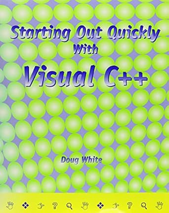 starting out quickly with visual c++ 1st edition doug white 1576760693, 978-1576760697