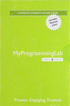 starting out with c++ from control structures through objects brief version mylab programming with pearson