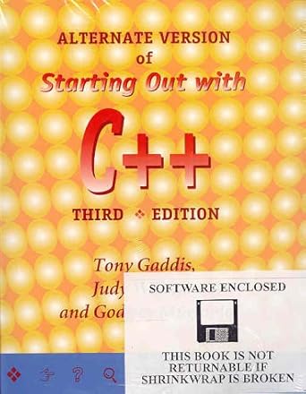 starting out with c++ 3rd edition tony gaddis ,judy walters ,godfrey muganda 1576760642, 978-1576760642