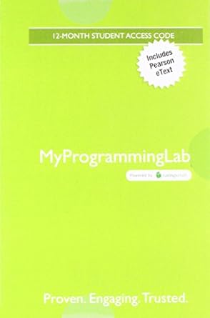 starting out with c++ from control structures to objects mylab programming with pearson etext 9th edition
