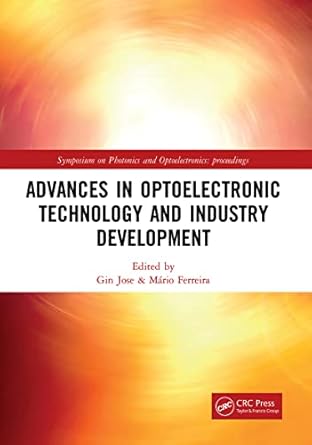 advances in optoelectronic technology and industry development 1st edition gin jose ,mario ferreira