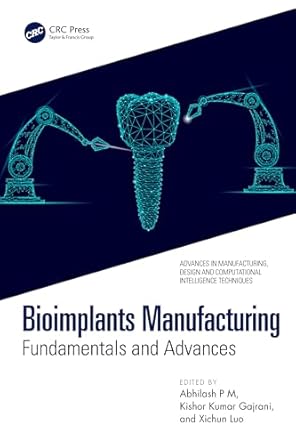 bioimplants manufacturing fundamentals and advances 1st edition abhilash p m ,kishor kumar gajrani ,xichun