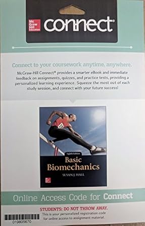 connect access card for basic biomechanics 8th edition susan hall 126013735x, 978-1260137354