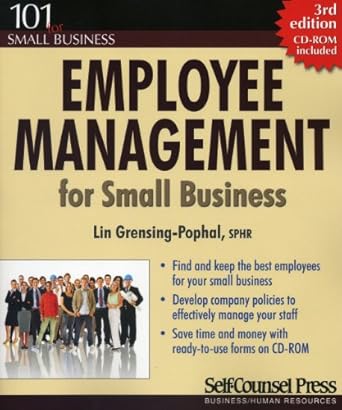 employee management for small business 1st edition lin grensing pophal 1551808633, 978-1551808635