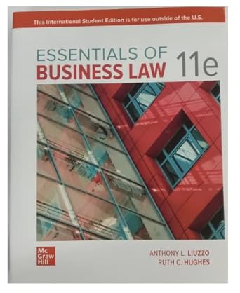 essentials of business law   textbook only international edition ruth calhoun hughes anthony liuzzo