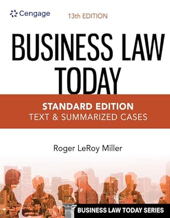 mindtap for millers business law today standard text and summarized cases 2 terms printed access card 1st