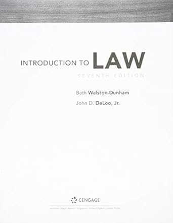 introduction to law loose leaf version 7th edition beth walston dunham 1337414166, 978-1337414166