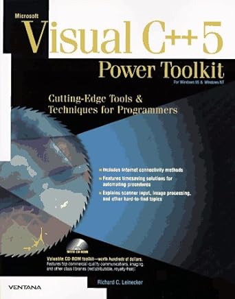 microsoft visual c++ 5 power toolkit for windows 95 and windows nt cutting edge tools and techniques for
