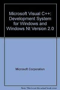 microsoft visual c++ development system for windows and windows nt version 2 0 1st edition microsoft