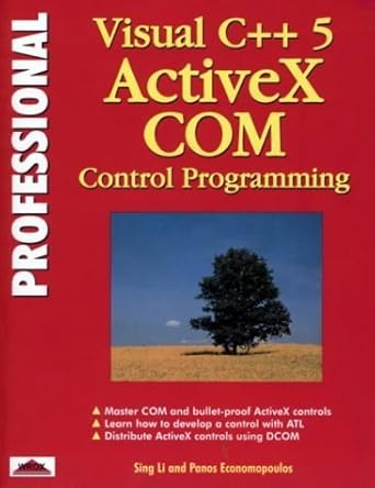 professional visual c++ 5 activex/com control programming 1st edition sing li ,panos economopoulos