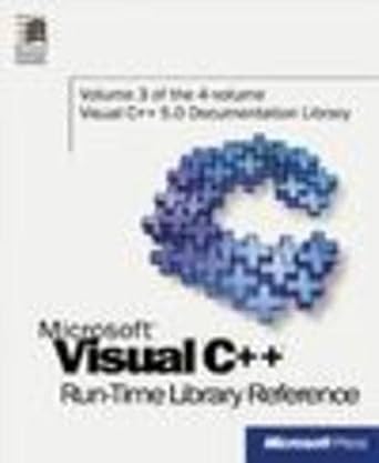 microsoft visual c++ run time library reference part 3 2nd edition microsoft press ,microsoft corporation
