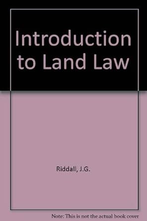 introduction to land law 1st edition j g riddall 0406648328, 978-0406648327