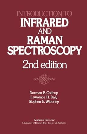 introduction to infrared and raman spectroscopy 1st edition norman colthup 0123941687, 978-0123941688