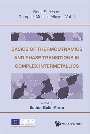 basics of thermodynamics and phase transitions in complex intermetallics 1st edition esther belin ferre
