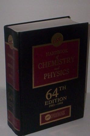 handbook of chemistry and physics 1983 1984 64th edition ph d robert c weast 0849304636, 978-0849304637