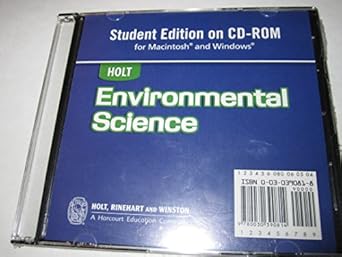 holt environmental science   cd rom for macintosh and windows 2006 1st edition rinehart and winston holt