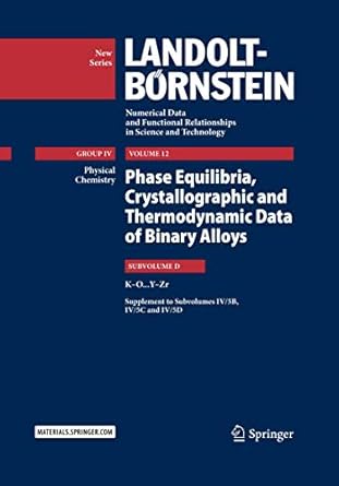 phase equilibria crystallographic and thermodynamic data of binary alloys k o y zr 1st edition felicitas
