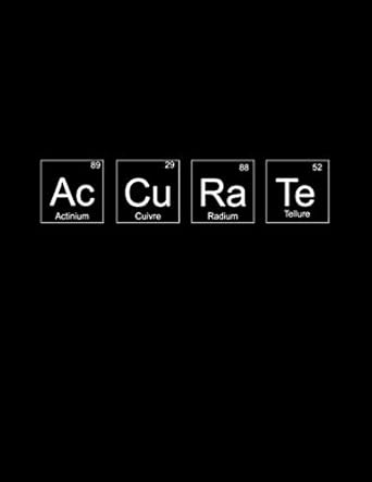 accurate periodical elements notebook 1st edition my chemical notebook publishing b084z3wx4g, 979-8613219452