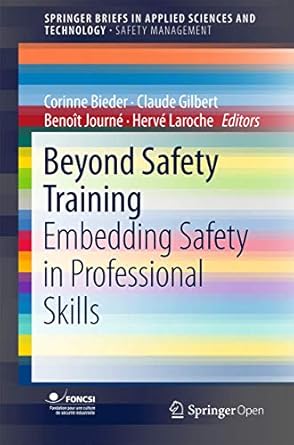 beyond safety training embedding safety in professional skills 1st edition corinne bieder ,claude gilbert