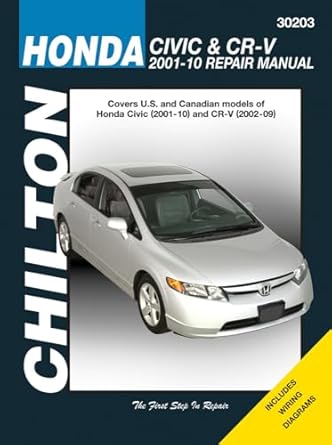 honda civic 2001 2010 and cr v 2002 2009 1st edition chilton 1563928914, 978-1563928918