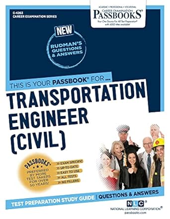 transportation engineer passbooks study guide 1st edition national learning corporation 1731842635,