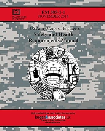 safety and health requirements manual 1st edition u s army corps of engineers 1495123502, 978-1495123504