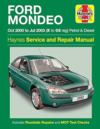 ford mondeo petrol and diesel haynes repair manual 2000 to 2003 1st edition anon 1859609902, 978-1859609903>