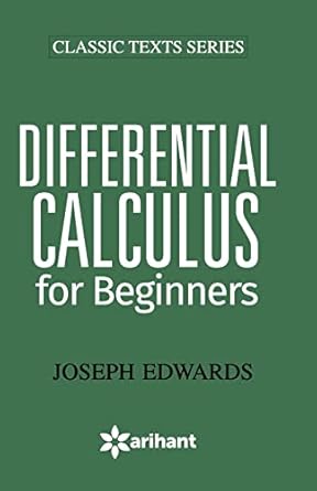 4901102differential calculus for begi 1st edition unknown 9350942461, 978-9350942468