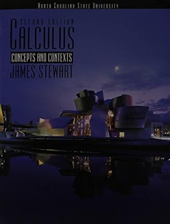 calculus concepts and contexts supplement for north carolina state university 1st edition james stewart