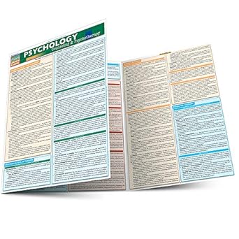 psychology counseling and psychotherapy quickstudy laminated reference guide 1st edition inc barcharts