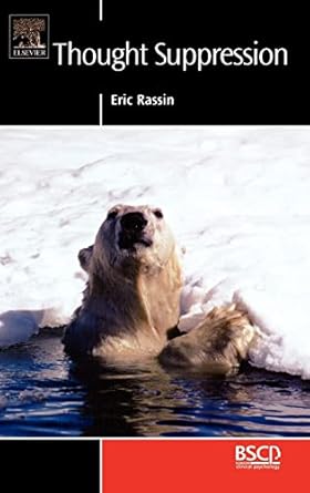 thought suppression 1st edition eric rassin 0080447147, 978-0080447148