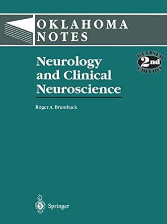 neurology and clinical neuroscience 2nd edition roger brumback ,r r claudet 0387946357, 978-0387946351