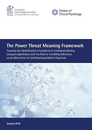 the power threat meaning framework towards the identification of patterns in emotional distress unusual