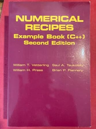 numerical recipes example book the art of scientific computing 2nd edition william t vetterling ,william h
