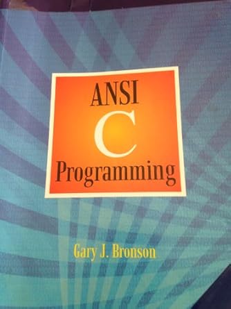 a first book of ansi c 4th edition gary j bronson 1418835560, 978-1418835569
