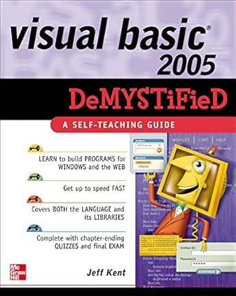 visual basic 2005 demystified 1st edition jeff kent 0072261714, 978-0072261714