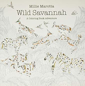 wild savannah a coloring book adventure 1st edition millie marotta 1454708964, 978-1454708964