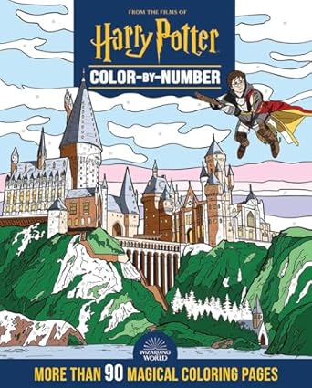 harry potter color by number 1st edition editors of thunder bay press 166720632x, 978-1667206325