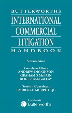 butterworths international commercial litigation handbook 1st edition  1405718366, 978-1405718363