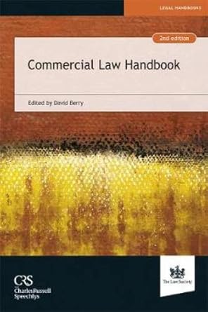 commercial law handbook 1st edition law society 178446113x, 978-1784461133