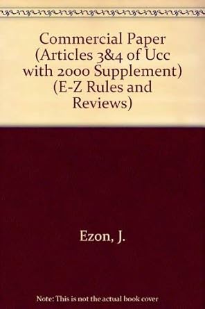 commercial paper 1st edition j ezon 1887426299, 978-1887426299