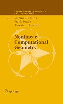 nonlinear computational geometry 2010th edition ioannis z emiris ,frank sottile ,thorsten theobald