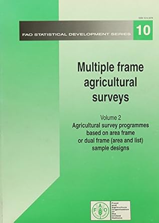 multiple frame agricultural surveys agricultural survey programmes based 1st edition food and agriculture