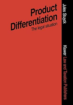 product differentiation in terms of packaging presentation advertising trade marks etc an assessment of the