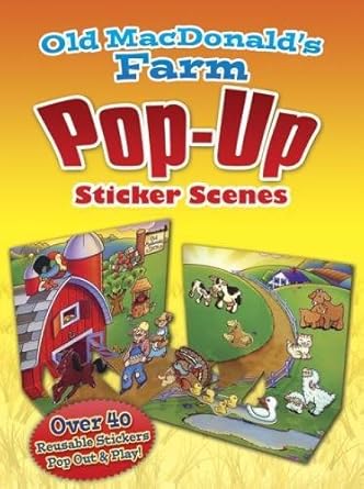 old macdonalds farm pop up sticker scenes 1st edition robbie stillerman 0486486850, 978-0486486857