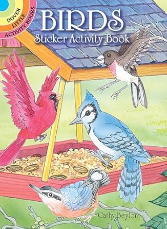 birds sticker activity book 1st edition cathy beylon 0486407446, 978-0486407449