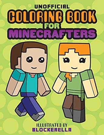 coloring book for minecrafters 1st edition blockerella 1724837893, 978-1724837899
