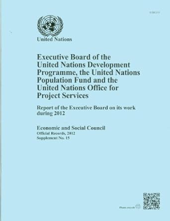 executive board of the united nations development programme united nations population fund and the united